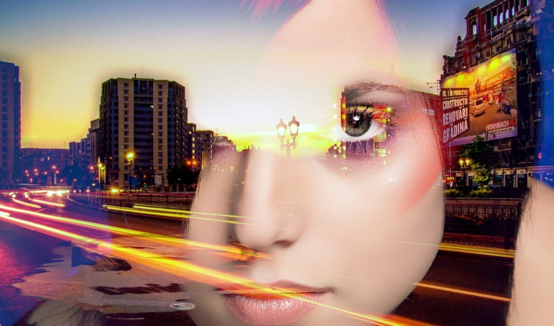 cutting, digital composite, time, haircut, building exterior, city, colorimetry, cars, nightlife, speed, overlay, cityscape, edit, skyscraper, downtown