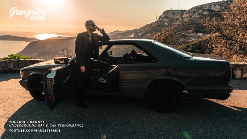 modified, land vehicle, real people, one person, Arny North, 1990, motor vehicle, mode of transportation, 560SEC, mountain, full length, men, lifestyles
