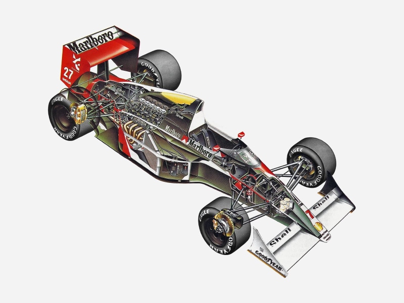 race, formula, 1990, f 1, racing, honda, 720P, mclaren, mp4 5b