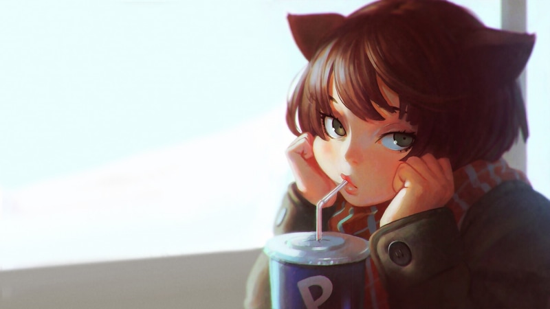 nature, landscape, 1080P, Ilya Kuvshinov, women, brunette