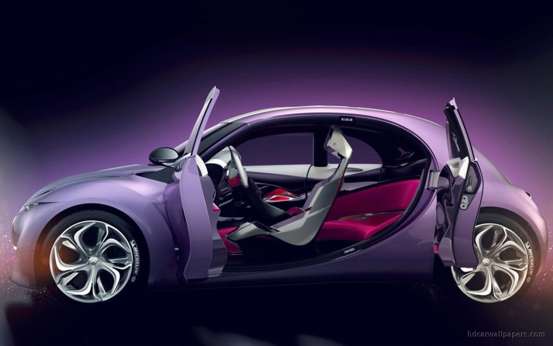 sedan, cars, 720P, grey, citroen, concept, revolte