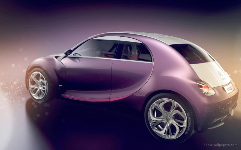 720P, citroen, door, hatchback, purple, cars, concept, revolte