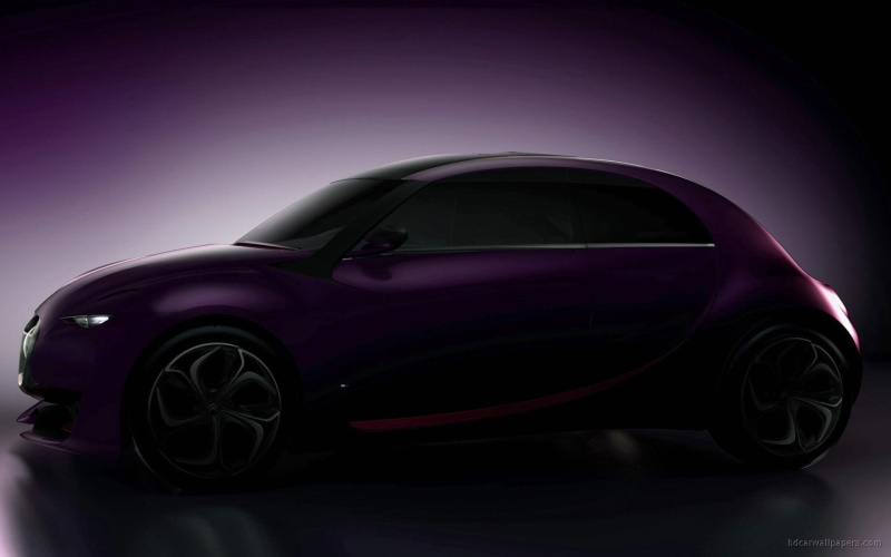 cars, citroen, purple, concept, coupe, revolte, 1080P