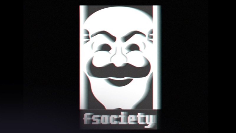 entrance, white color, representation, sign, 1080P, black background, studio shot, Mr. Robot (TV Series), indoors, emotion, communication, text, neon