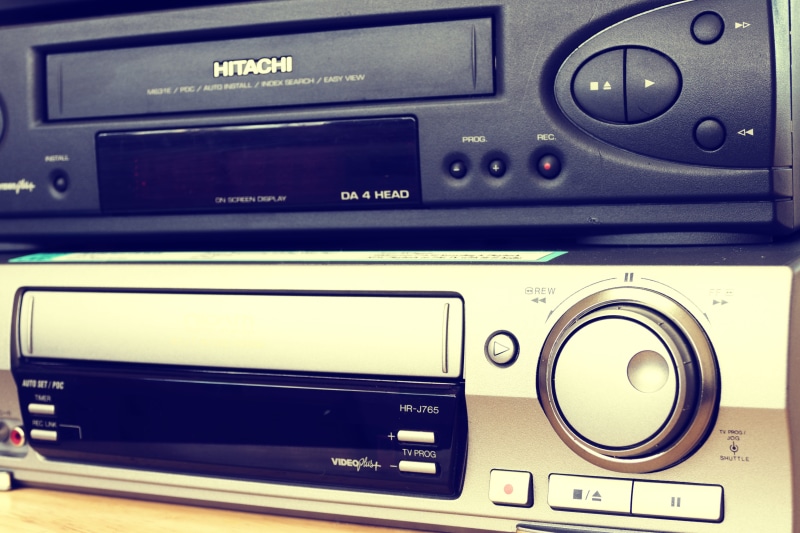5K, analog, equipment, Old, play, retro styled, Vhs, noise, control panel, videotape, vintage, gray, communication, electrical equipment, two, players