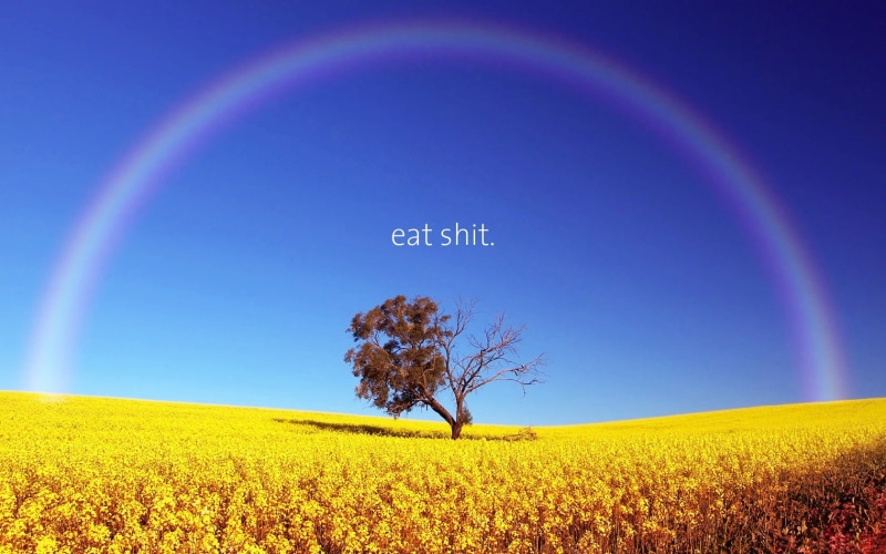 quote, Demotivational, humor, rainbows, 720P, landscape