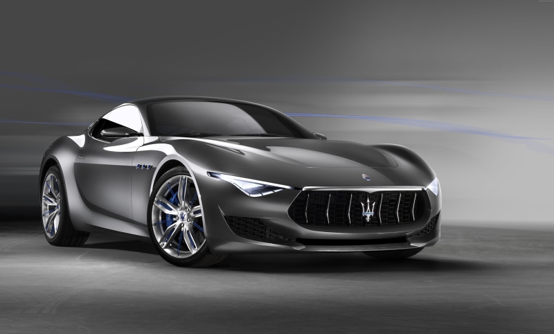 concept, luxury cars, Maserati Alfieri, side, supercar, Frankfurt 2015, NAIAS, 8K, 2015 Detroit Auto Show, sports car, Maserati, speed