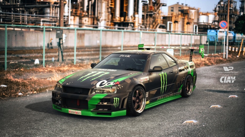 Polischuk Who Stayed, R-34, Nissan, Auto, 1080P, R 34, GT-R, Rendering, Nissan Skyline R34, GT R, Japanese, Polischuk, Skyline, Nissan Skyline GT-R, Nissan Skyline