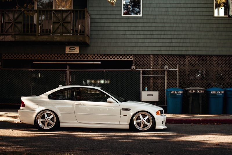 E46, bmw, stance, e, M3, 1080P, m, white, coupe