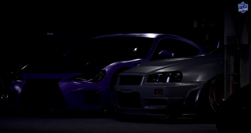 silver, Nissan Skyline GT-R R34, Need for Speed, modified car, Subaru BRZ, purple, 8K, modified, NFS 2015