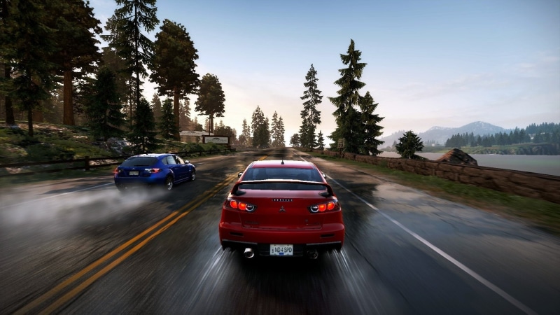 evolution, seacrest, pursuit, blue, county, impreza, market, video, hot, japanese, 1080P, red, speed, sti, wrx, subaru, games, rain, jdm, cars, lancer