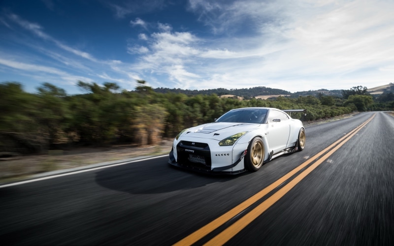 Car, rocket, Speed, bunny, White, 1080P, Nissan, gtr, gt, r