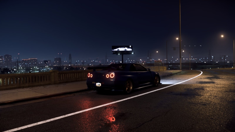 1080P, 2002 Nissan Skyline GT-R V-SPEC II, Need For Speed 2015, night, car, Need for Speed