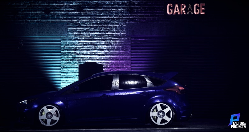 Garage, 5K, Ford Focus RS, NFS 2015, Need for Speed, fifteen52, Ford, blue
