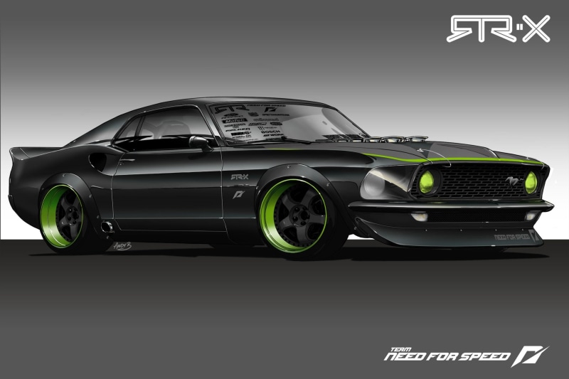 ford, race, energy, mustang, drift, 1080P, racing, monster, rtr