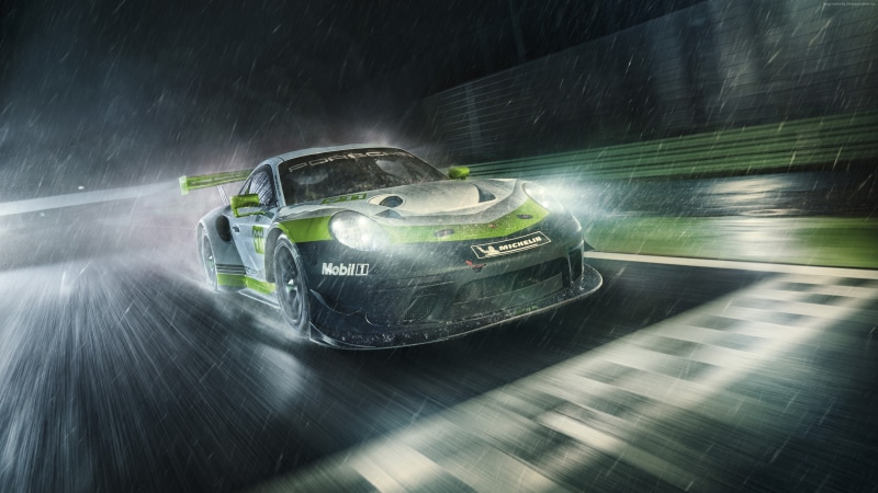 Porsche 911 GT3 R, 2018 Cars, 4K, 4K