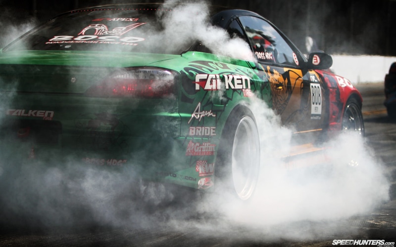 1080P, cars, nissan, smoke, burnout, hd, silvia