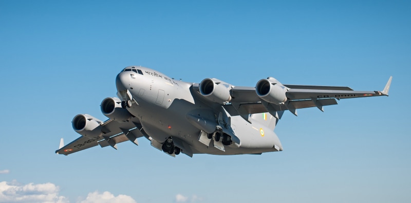 military aircraft, Boeing C-17 Globemaster III, Indian Air Force, 2K, airplane, military