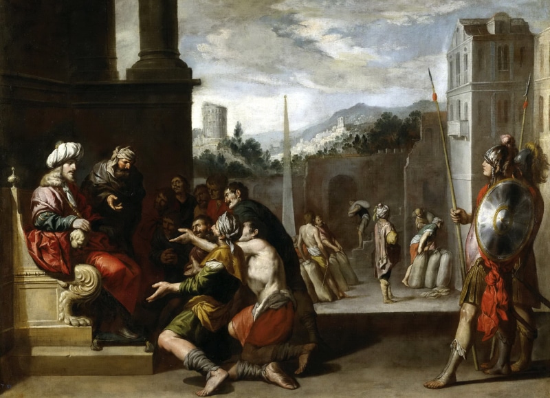 Joseph Ordered Simeon To Stay, mythology, religion, 1080P, Antonio del Castillo y Saavedra, picture