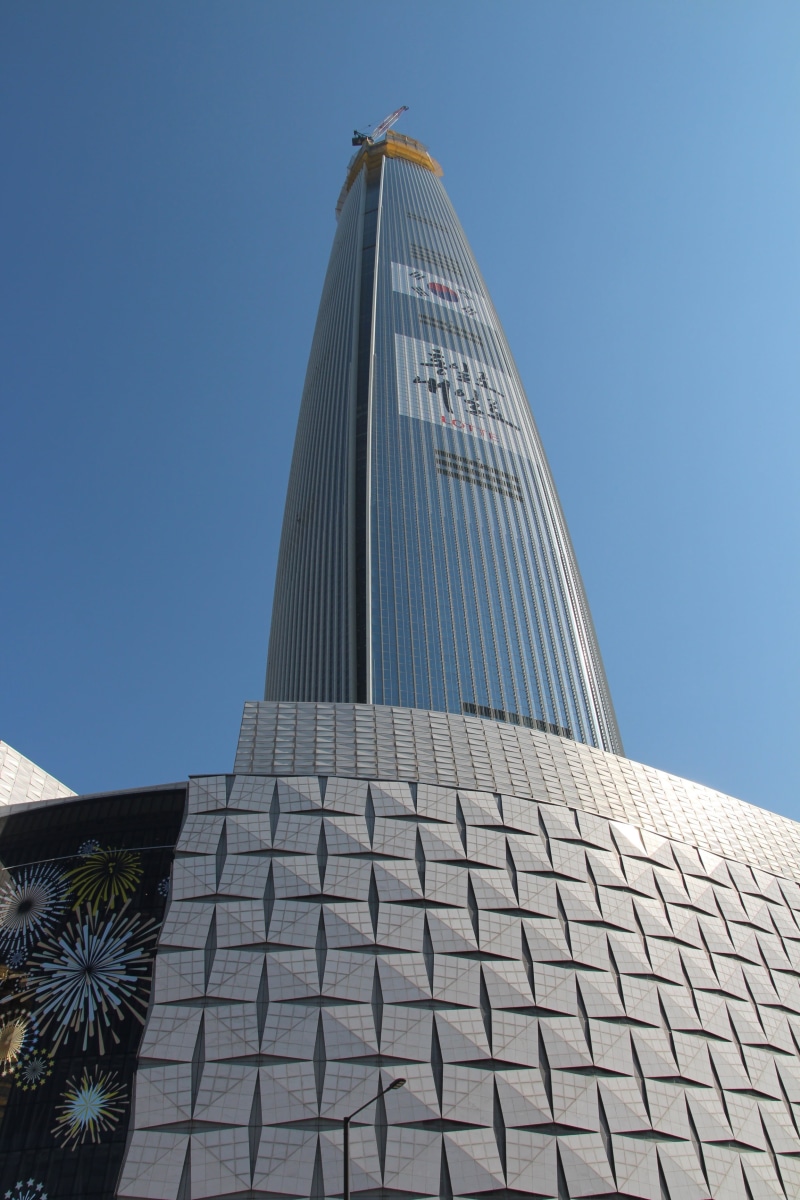 building exterior, 2nd lotte world, city, seoul, blue, office building exterior, korea, nature, skyscraper, travel destinations, building, tower, lotte