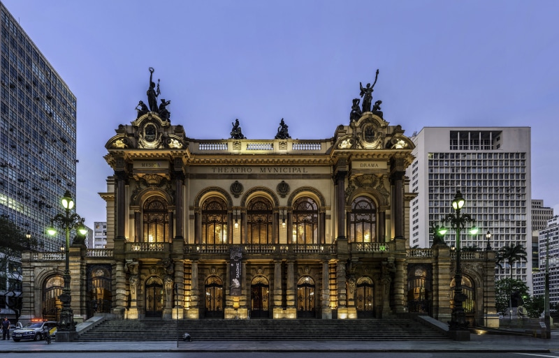 nature, ornate, statue, sculpture, Brazil, history, São Paulo, city, famous Place, theatro, architecture And Buildings, 5K, photo, travel Destinations