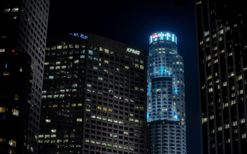 la, hd, 1080P, night, cityscape, skyscrapers, angeles, buildings, los