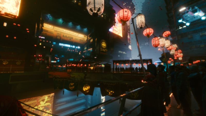dragon, microchip, Cyberpunk 2077, orange, photography, lights, lantern, rebel, reflection, alcohol, lips, drink, relaxing, street, science fiction, red