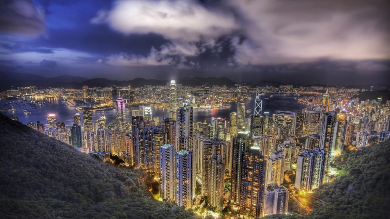 china, nacht, tall, architecture, night, scen, hong-kong, cool, bei, hd 1080p, hong kong, lights, buildings, hong, kong, 1080P, peak