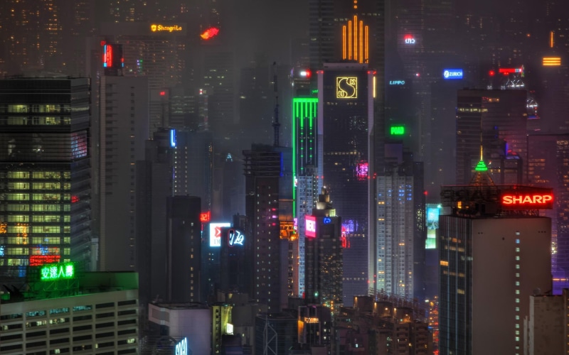 kong, 1080P, hong kong, cityscape, night, china, hong, love
