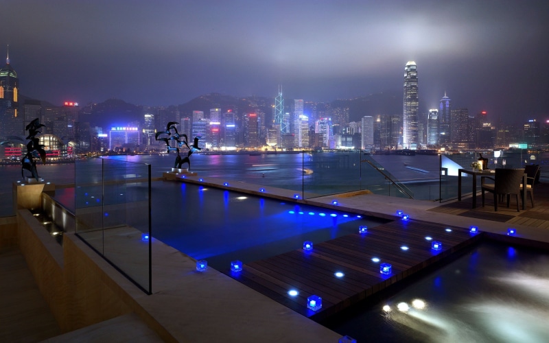 photography, Hong Kong, 1080P, city, architecture, urban, harbor, building, cityscape
