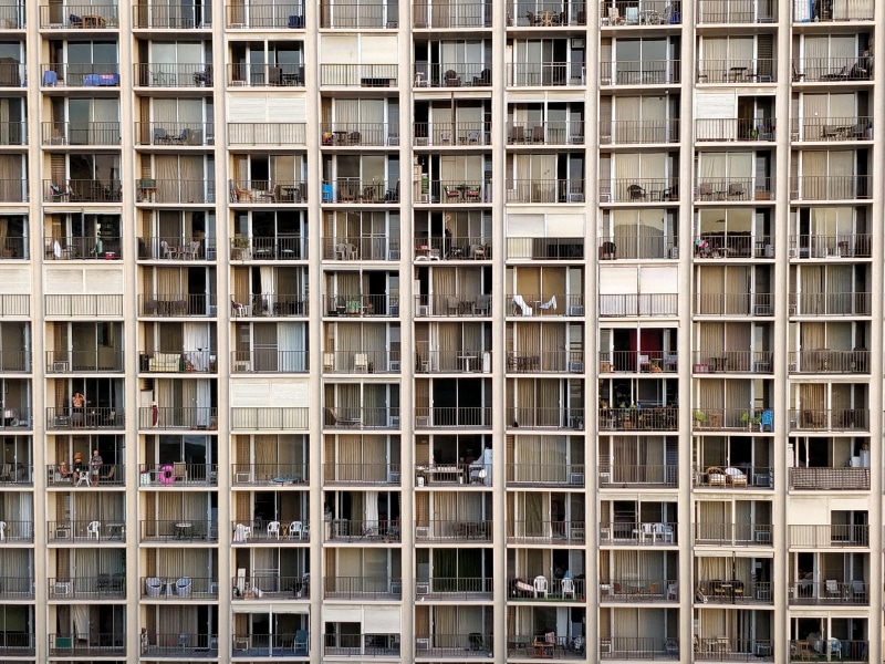 building - Activity, residential District, modern, steel, pattern, white, downtown District, wall - Building Feature, house, exterior, skyline, people