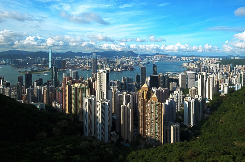 China, landscape, city, 4K, Hong Kong