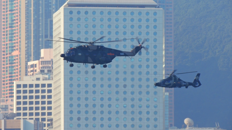 black, human limb, sightseeing, skyscraper, pilot, skyline, kong, arms raised, building exterior, mid-air, concrete, full length, hongkong, hong, 4K, cabin