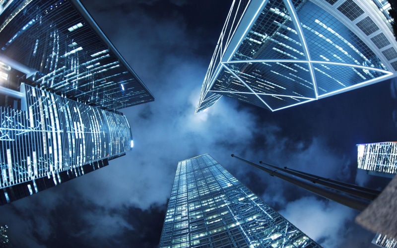 walking in the city, kong, 1080P, city, hongkong, hong kong, walking, clouds, night, hong