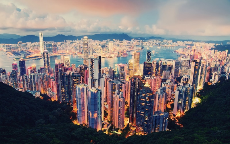 HongKong, View, Night, Beautiful, Metropolis, International, kong, 1080P, hong