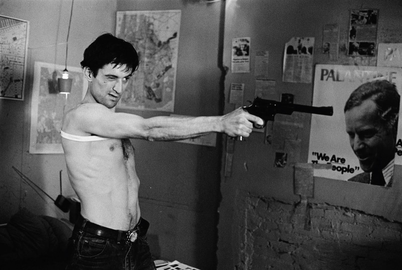 niro, 720P, taxi, driver, robert, b w, revolver