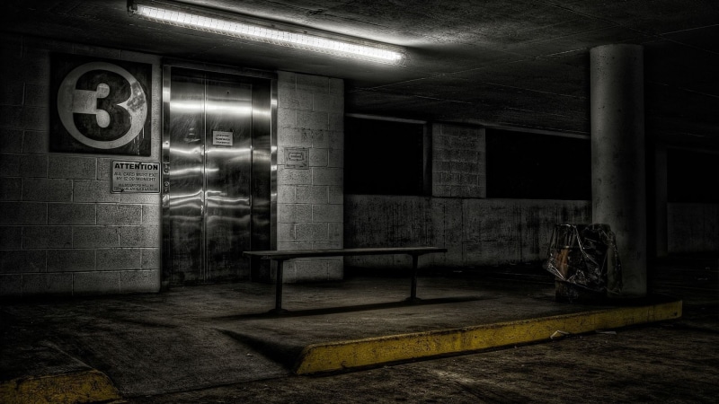 1080P, gloomy, garages