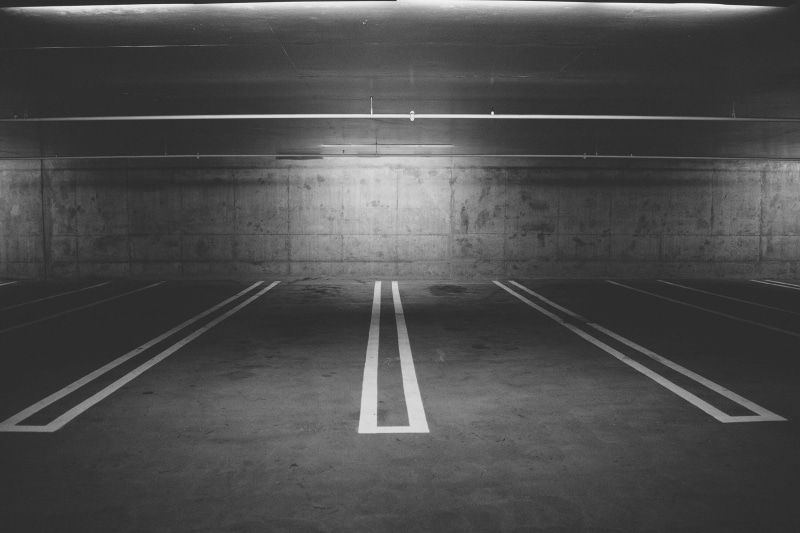 empty, parking, the way forward, sign, marking, absence, symbol, underground garage, parking lot, high angle view, parking garage, public transportation