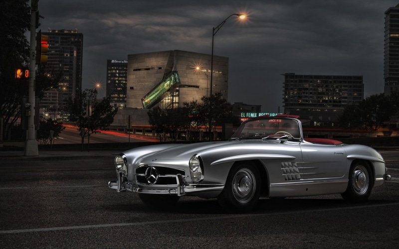 mercedes benz, classic, benz, silver, cars, 1080P, mercedes, convertible