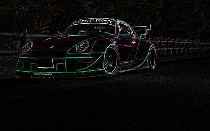 welt, black, porsche, cars, 1080P, hd, rauh