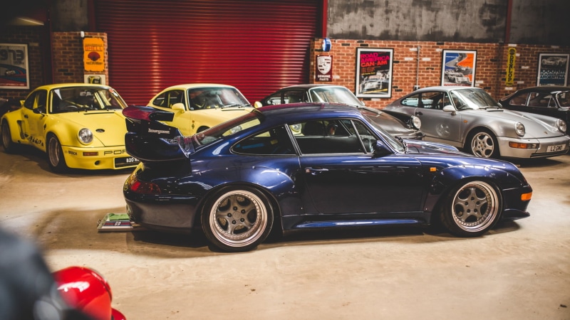 Porsche 993 GT2, Garage, German cars, Porsche 911, Porsche 964, car, 1080P