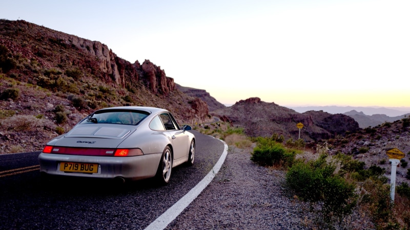 2K, canyon, porsche 993, car, taillights, Porsche
