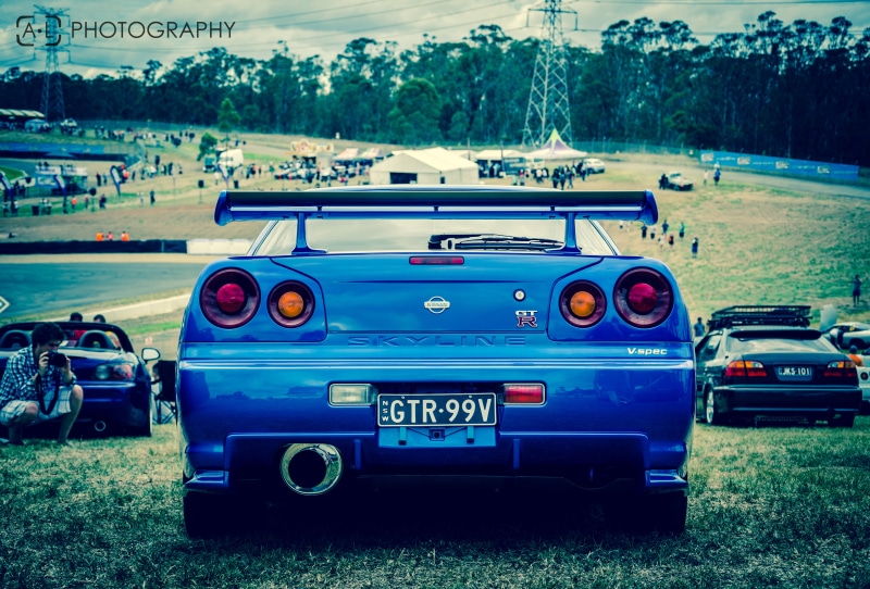 rear-View Mirror, Skyline, Auto, low Profile Tires, no People, Nissan, tree, motor vehicle, Machine, mode of Transport, 4K, mini Cooper, vintage Car, gt