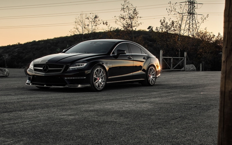 luxury, Mercedes-benz, car, Clk-class, sky, stationary, mode of transportation, street, 720P, plant, day, architecture, land vehicle, nature, motor vehicle