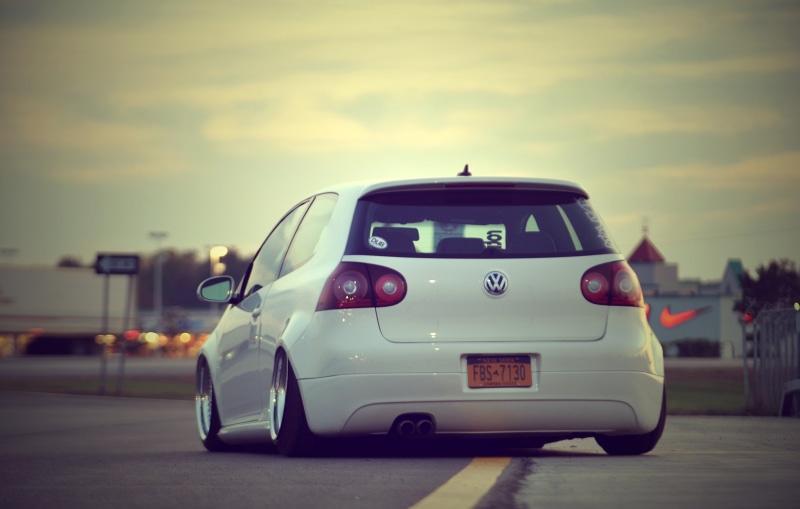 outdoors, auto, motor vehicle, sports Car, urban Scene, 2K, nature, focus on foreground, land Vehicle, rear-View Mirror, volkswagen, golf, hatchback, mode of Transport