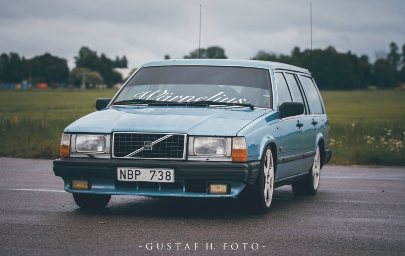 Gustaf H, station wagon, volvo 740, Swedish cars, 1080P, Sweden, car, Volvo, vehicle, numbers