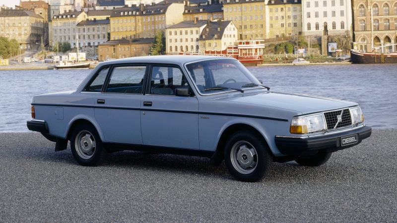 Blue Car, Volvo, Volvo 240 Series, Sedan, 1080P