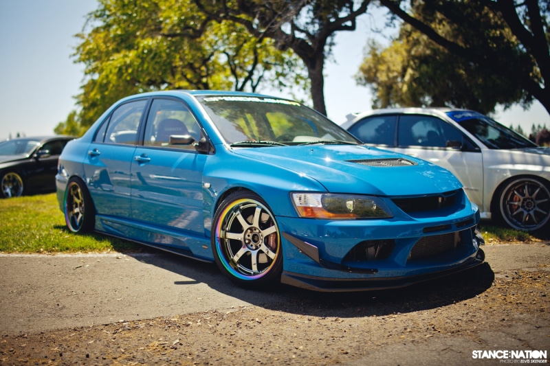 road, 720P, convertible, outdoors, Stance, retro styled, sedan, stationary, nature, Mitsubishi Lancer, motor vehicle, sunlight, luxury, tree, vintage car