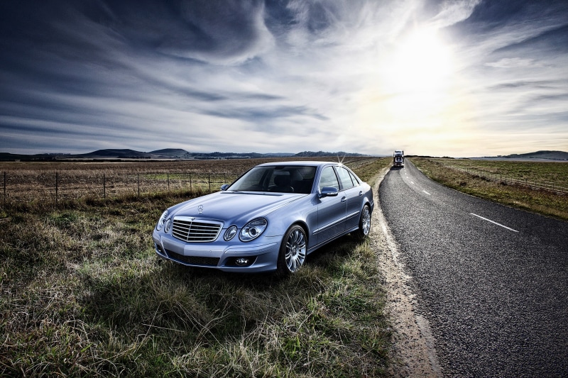 W211, Mercedes-Benz, Mercedes, road, 2K, field, E-Class