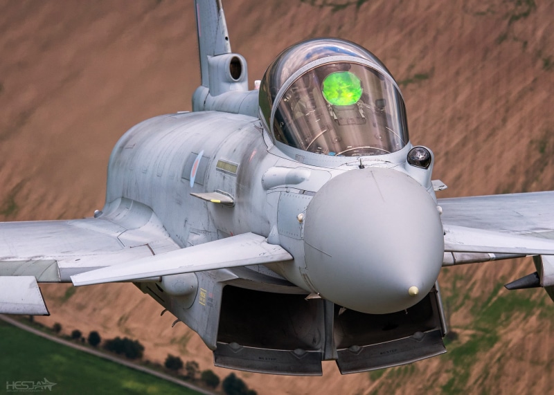 Pilot, Eurofighter Typhoon, ILS, Fighter, RAF, Cockpit, HESJA Air-Art Photography, RL, 1080P, PGO